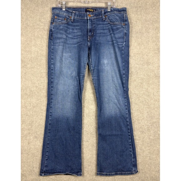 Levi's Denim - Levi's 524 Too Superlow Bootcut Jeans Size 17M Blue Low Rise Denim